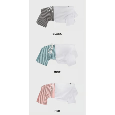 Stripe Mix Half Pants MINT