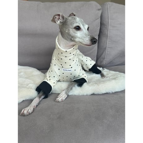 Polka Dot Quilted All in one Ivory