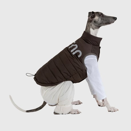 7-ounce Padded Vest BROWN