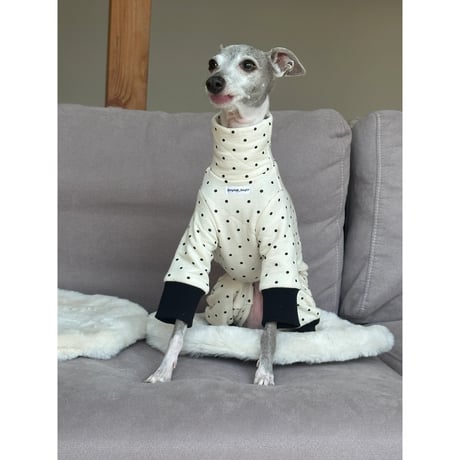 Polka Dot Quilted All in one Charcoal Gray