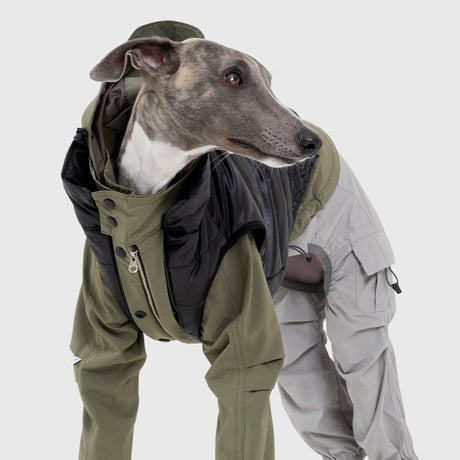 Pintuck Sleeve Jacket KHAKI