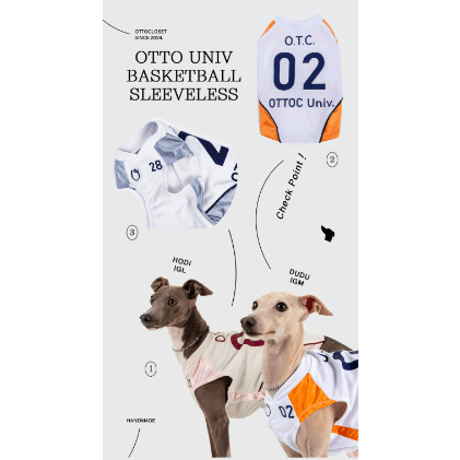 OTTO University Basketball Uniform SET UP WHITE
