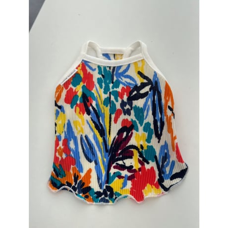 Tropical Pleated Camisole