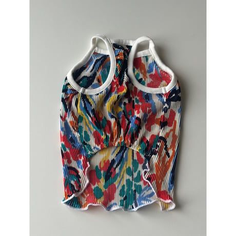Tropical Pleated Camisole