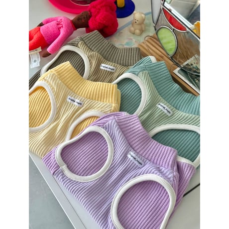 Waffle Knit 4 Colors Khaki