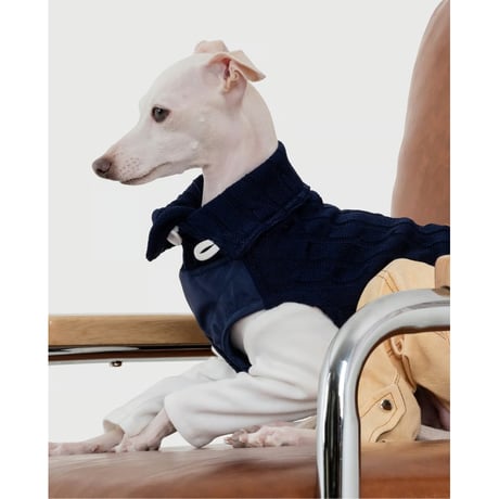 Quilting Knit Vest NAVY