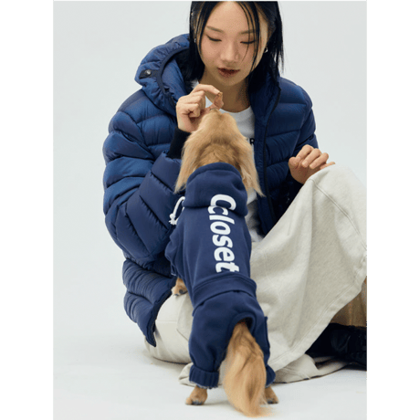 25F/W High Neck Logo All-in-One NAVY