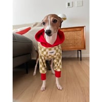 Checkerboard Hoodie Red