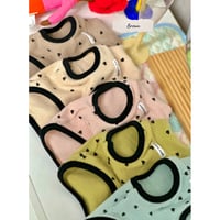 Heart Crop Knit Brown