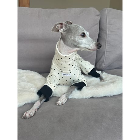 Polka Dot Quilted All in one Ivory