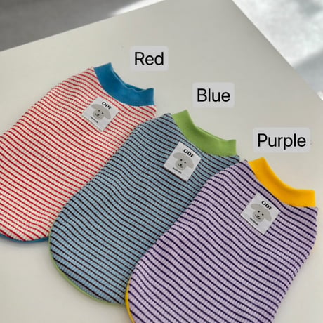 Polar Stripe Knit Red