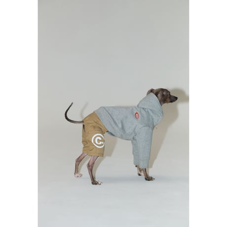 Hidden Pattern Reversible Hooded Zip-Up GREY×CHECK