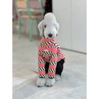 Stripe Patterned Knitwear Pink