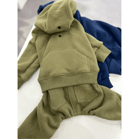 Fleece Hooded Polar All-in-One Olive