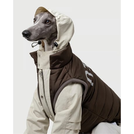 7-ounce Padded Vest BROWN