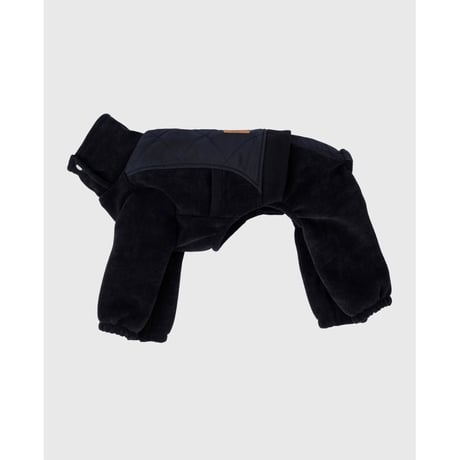 Quilted Knit All-in-One BLACK