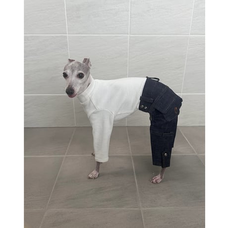 Vintage Logo Pants Long Sleeves Deep Blue Denim