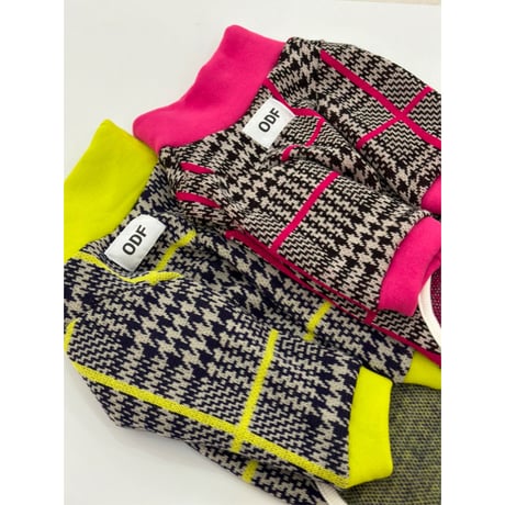 Point Check Knit Pink