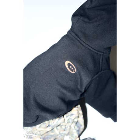 Hidden Pattern Reversible Hooded Zip-Up BLACK×MINITARY