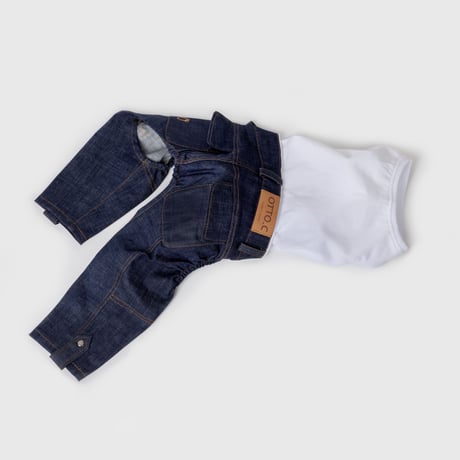 Vintage Logo Pants Tank Top Deep Blue Denim