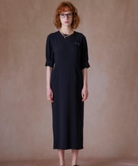 トリアセ メロウ ワンピース　C/#ネイビー