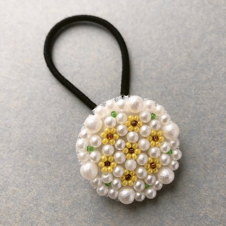 向日葵フラワーヘアゴム