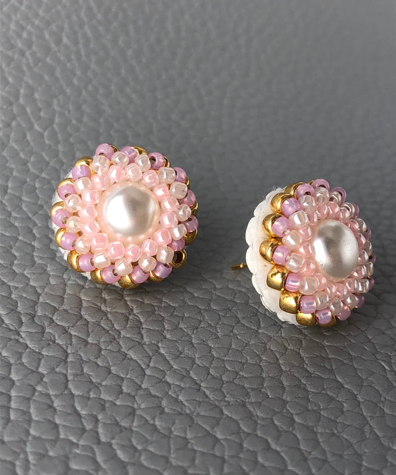 LOVE EAR ART ネイビー 刺繍ピンク 7955f8dc3f234ca7fefaa02a966f53