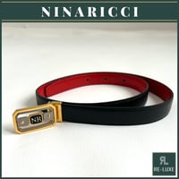 美品NINA RICCI（ニナリッチ）レディースベルト　リバーシブル仕様