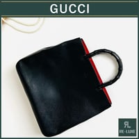 OLD GUCCI グッチ レザー バンブー ハンド トート A4 書類かばん 通勤