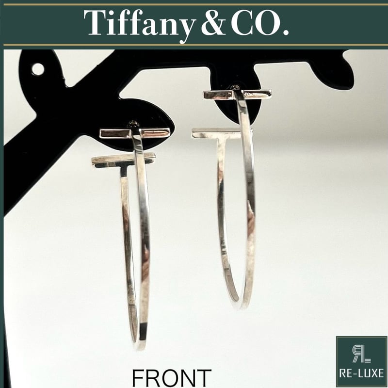 TIFFANY&Co. ティファニー Tワイヤー フープ ピアス 925SV 希少