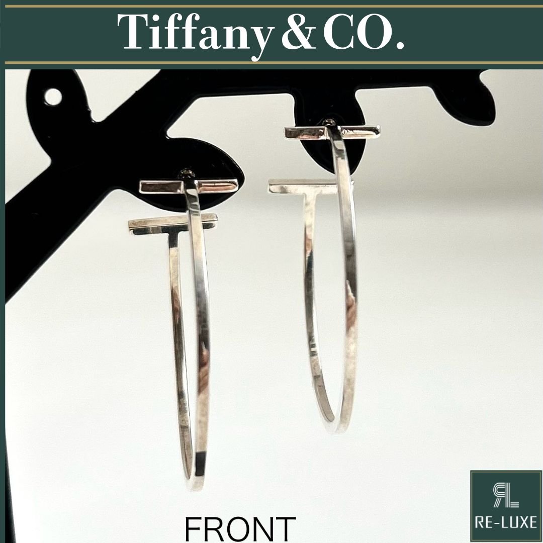 TIFFANY&Co. ティファニー Tワイヤー フープ ピアス 925SV 希少廃番品