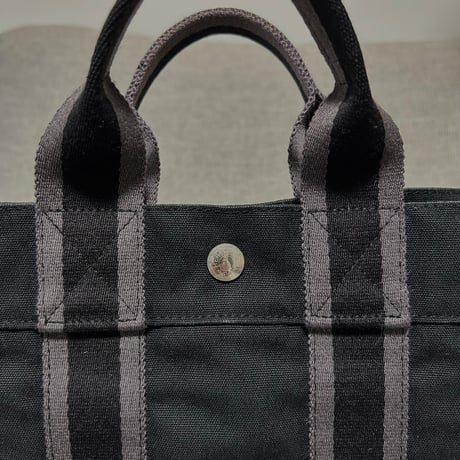 HERMES エルメス フールトゥ PM「 BLACK×グレー 」トートバッグ_E241225-95