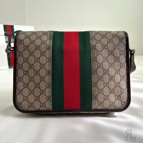 GUCCI GGスプリーム シェリーライン メッセンジャーバッグ