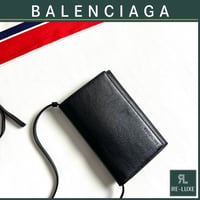レア＆美品｜BALENCIAGA バレンシアガ ショルダーバッグ ポシェット ブラック レザー 斜めがけ ユニセックス