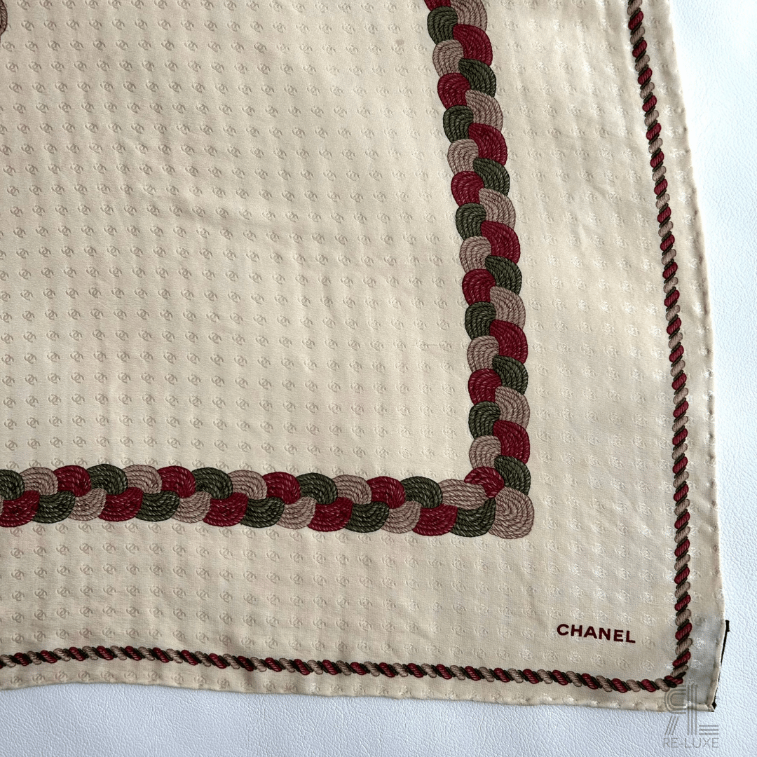 CHANEL シャネル vintageスカーフ シルク100% | Re-Luxe