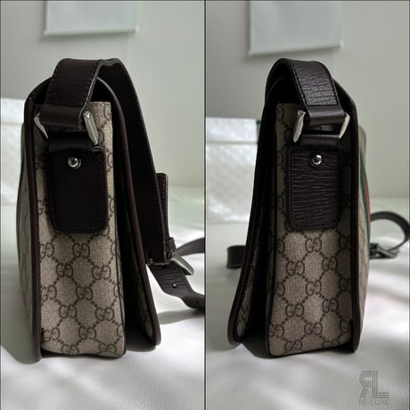 GUCCI GGスプリーム シェリーライン メッセンジャーバッグ