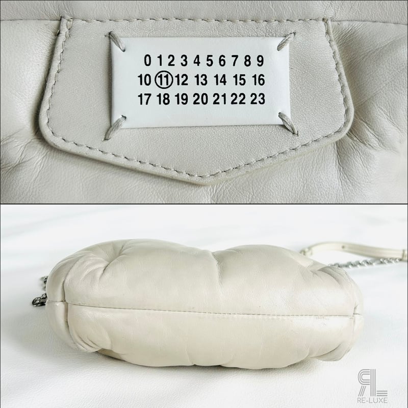 状態良好✦Maison Margiela グラムスラム ミニ オフホワイト Maison Margiela グラムスラム ミニ オフホワイト | Re-Luxe
