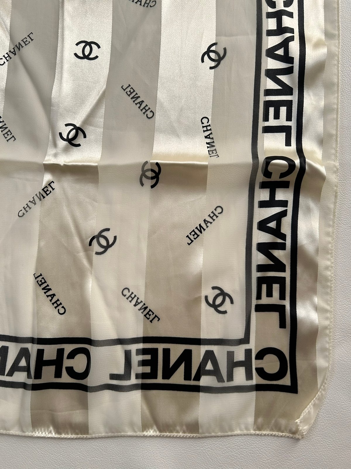 CHANEL シャネル ココマーク スカーフ シースルー_M250124-101 | Re-Luxe