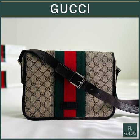 GUCCI GGスプリーム シェリーライン メッセンジャーバッグ
