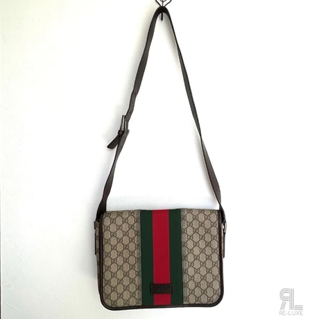 GUCCI GGスプリーム シェリーライン メッセンジャーバッグ