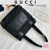 GUCCI ショルダーバッグ Mサイズ GGキャンバスBLACK_A230905-29