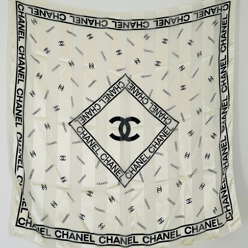 CHANEL シャネル ココマーク スカーフ シースルー_M250124-101 | Re-Luxe