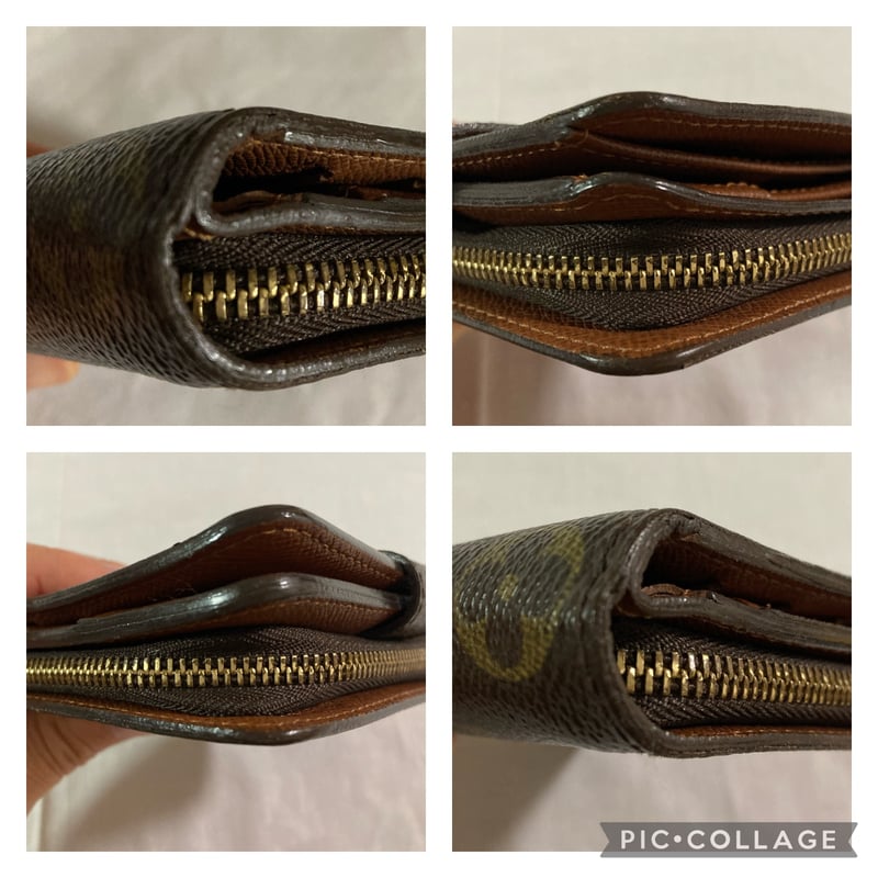 ルイヴィトン モノグラム 二つ折り 折り財布 コンパクトジップ