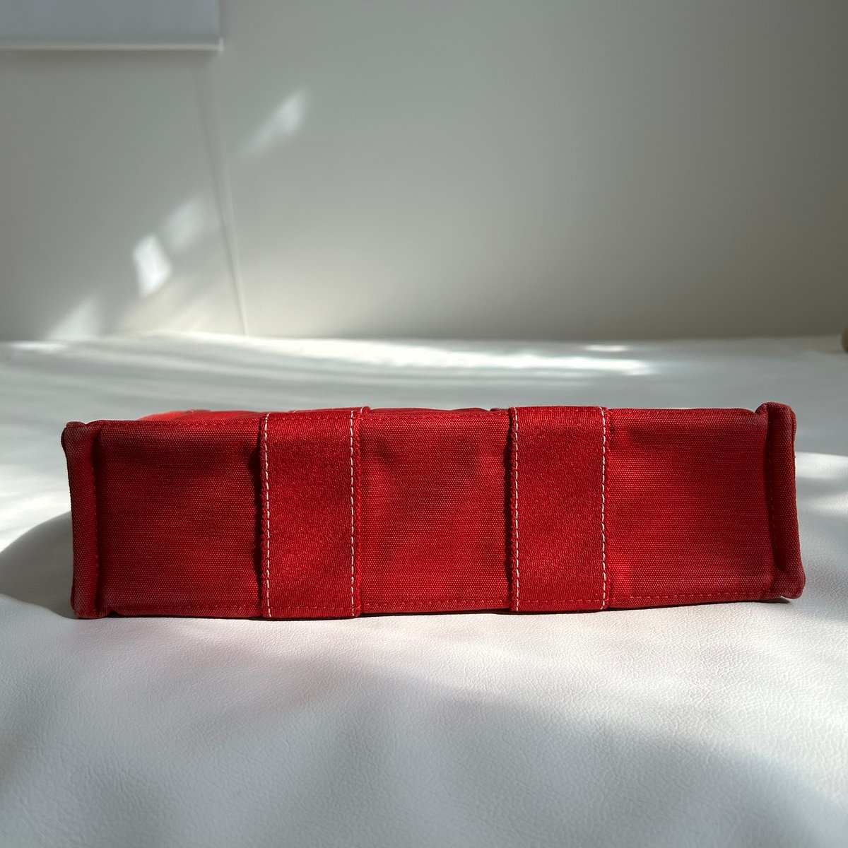HERMES】エルメス ドーヴィルPM トートバッグ キャンバス レッド HERMES】エルメス ドーヴィルPM トートバッグ キャンバス レッド