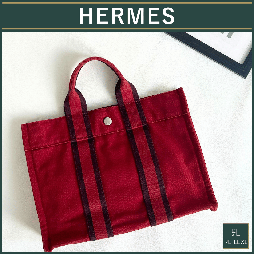 HERMESフールトゥPM RED×BLACKトート✴︎クリーニング済 | Re-Luxe