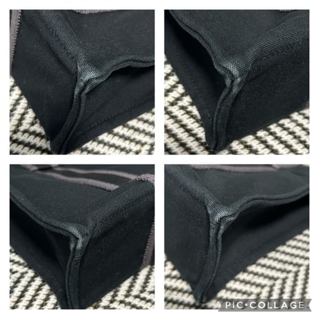 HERMES エルメス フールトゥ PM「 BLACK×グレー 」トートバッグ_E241225-95