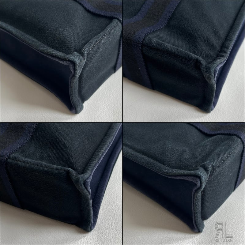 HERMESフールトゥPM NAVY×BLACKトートバッグ | Re-Luxe