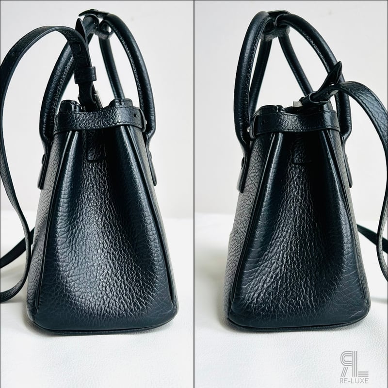 メゾンマルジェラ　5AC ドローストリングバッグミニ　ブラック Maison Margiela メゾンマルジェラ 5AC ドローストリングバッグ ミニ
