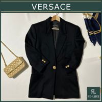 90' VERSACE カシミヤ ウール ヴィンテージ（A230905-44）