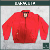【ヴィンテージ】BARACUTA  ハリントンジャケット レッド メンズLサイズ相当 英国製 ライナー付き 春秋アウター